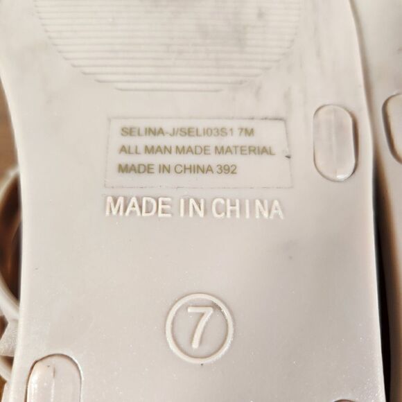 Steve Madden Sandals Size 7 Selina Strappy Spike Studded Slip On Blush - Picture 12 of 12